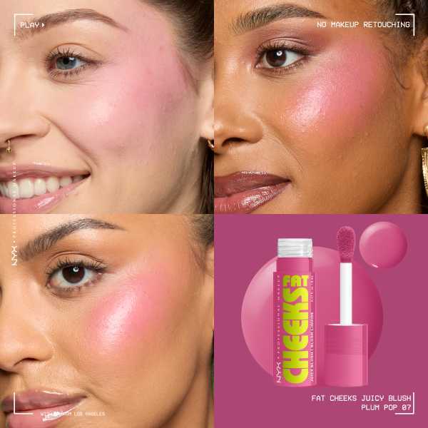 Nyx Professional Makeup Fat Cheeks Blush Plum Pop