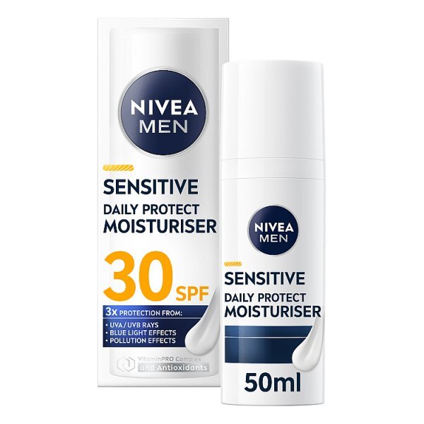 NIVEA MEN Sensitive Daily Protect Moisturiser SPF30