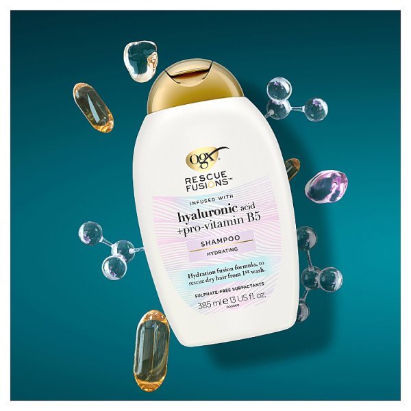 ogx Rescue Fusions Hyaluronic Acid Shampoo 385ml