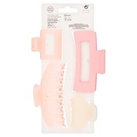 S/D STUDIO CLAW CLIPS 4PK PINK/CREAM