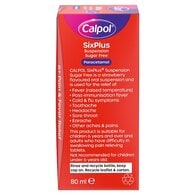 Calpol 6+ Years Suspension Strawberry Sugar Free 80ml