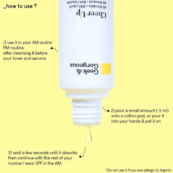 Geek & Gorgeous Cheer Up 6% Mandelic + Bha Liquid 100ml