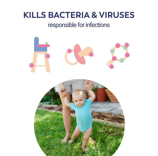 Milton Antibacterial Surface Wipes x30