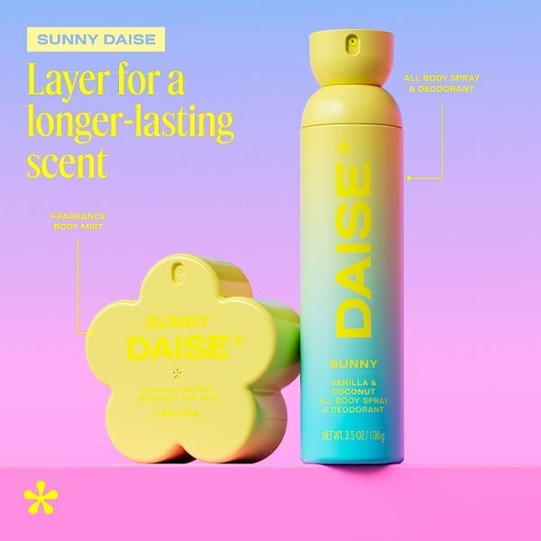 Daise All Body Spray & Deodorant Sunny 120ml