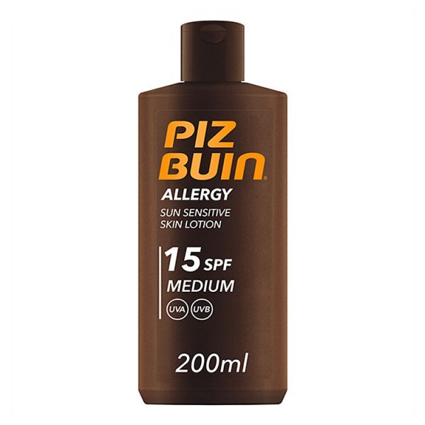 Piz Buin Allergy Sun Sensitive Skin Lotion SPF15 Med 200ml