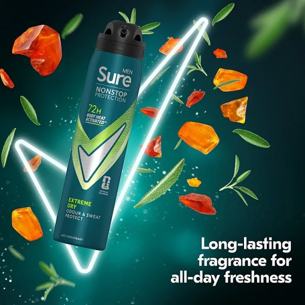 Sure Men Anti-Perspirant Aerosol Nonstop Extremedry 250ml