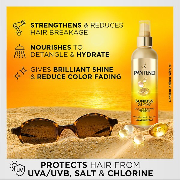 Pantene Prov Sunkiss Glow Hair Uv Protecting Leave-In 200Ml.