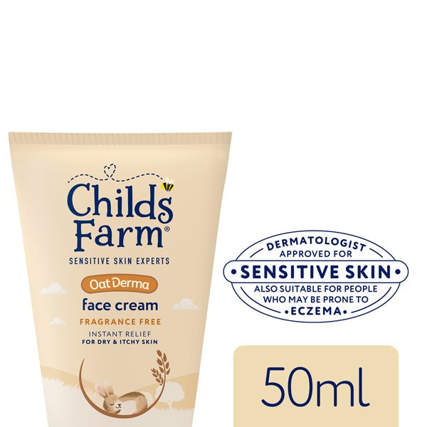 Childs Farm Oatderma Face Cream Fragrance-Free 50Ml