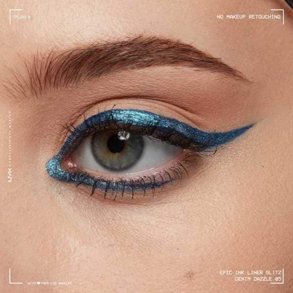 Nyx Professional Makeup Epic Ink Glitz Liner Denim Dazzle