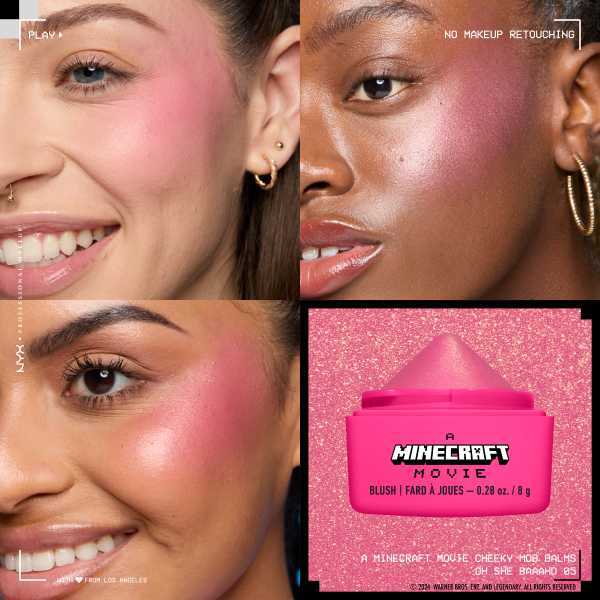 NYX Professional Makeup A MINECRAFT MOVIE Cheeky Mob Balms