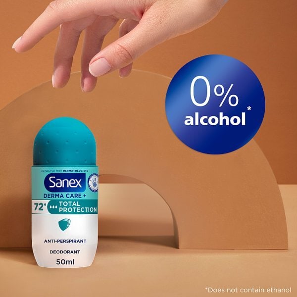 Sanex Derma Care+ Total Protection 72Hr Antiperspirant 50Ml