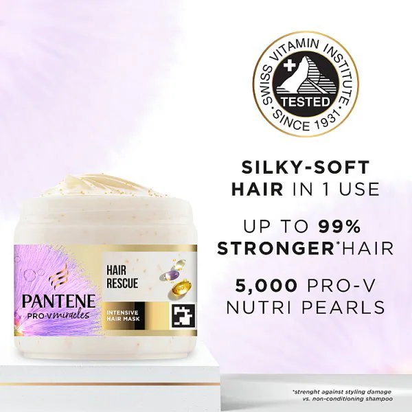 Pantene Silky & Glowing Hair Mask 300Ml