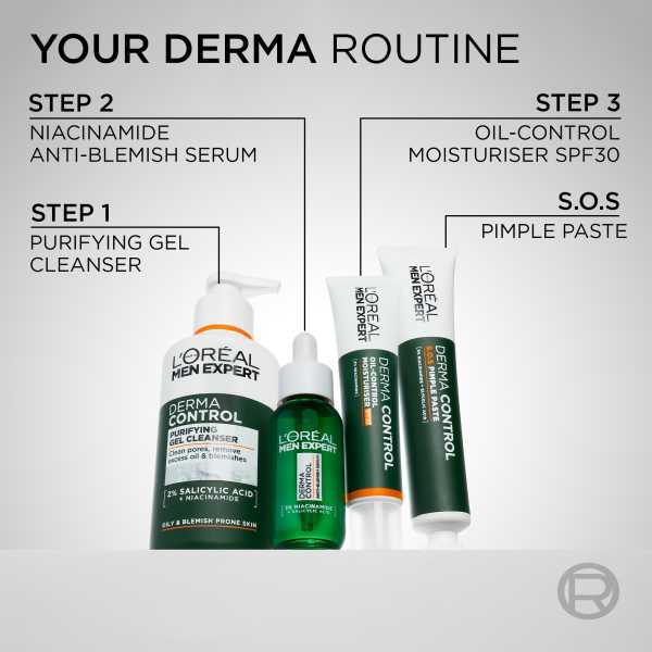 L'Oréal Men Expert Derma Control Moisturiser With Spf30 40ml