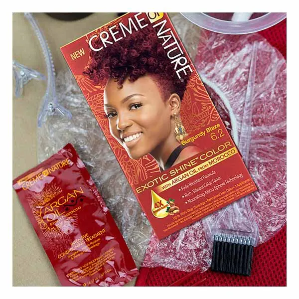 Crème Of Nature Exotic Shine Hair Color 6.2 Burgandy Blaze
