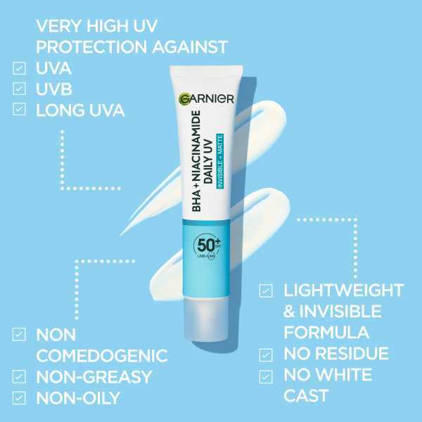Garnier Bha + Niacinamide Uv Daily Fluid Spf50