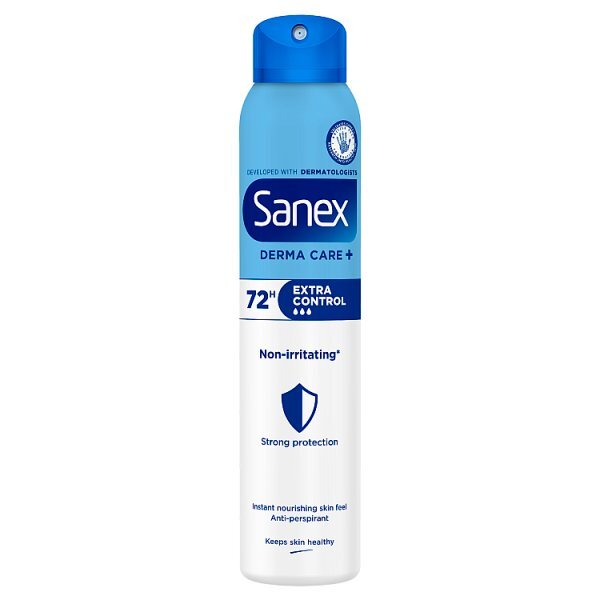 Sanex Derma Care+ Extra Control 72Hr Antiperspirant 200Ml