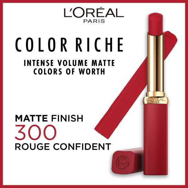 L'Oréal Paris Color Riche Volume Matte Lipstick 300 Rouge Confident