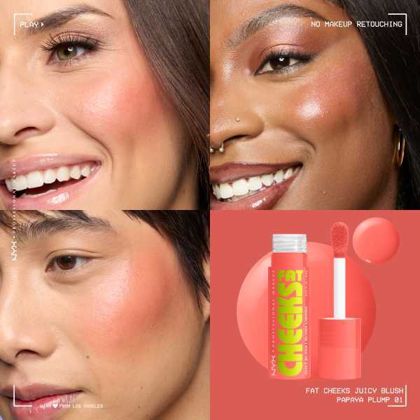 Nyx Professional Makeup Fat Cheeks Blush Papaya Plump