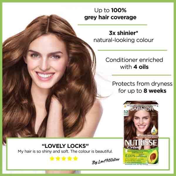 Garnier Nutrisse 5.3 Golden Brown Permanent Hair Dye