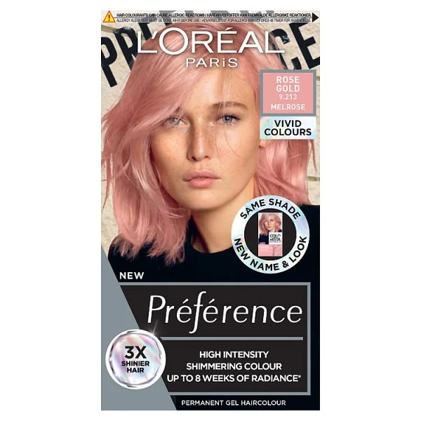 Preference Vivids (Colorista) Hair Dye Rose Gold 9.214