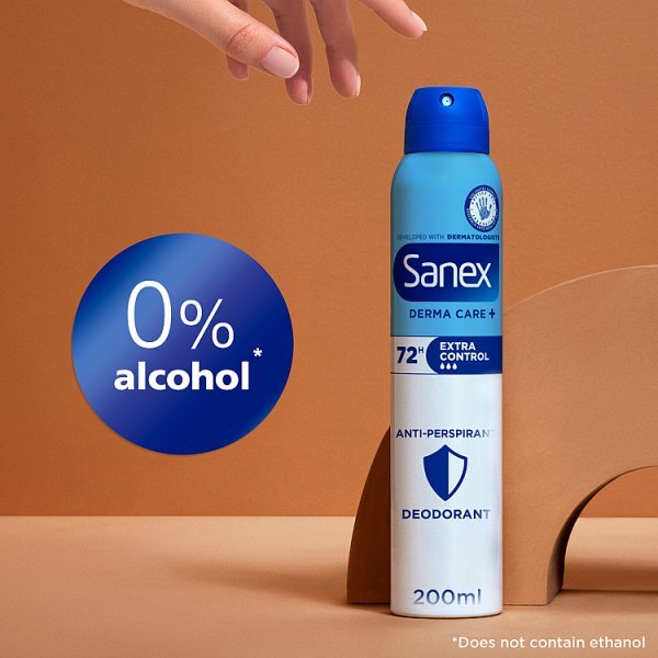 Sanex Derma Care+ Extra Control 72Hr Antiperspirant 200Ml