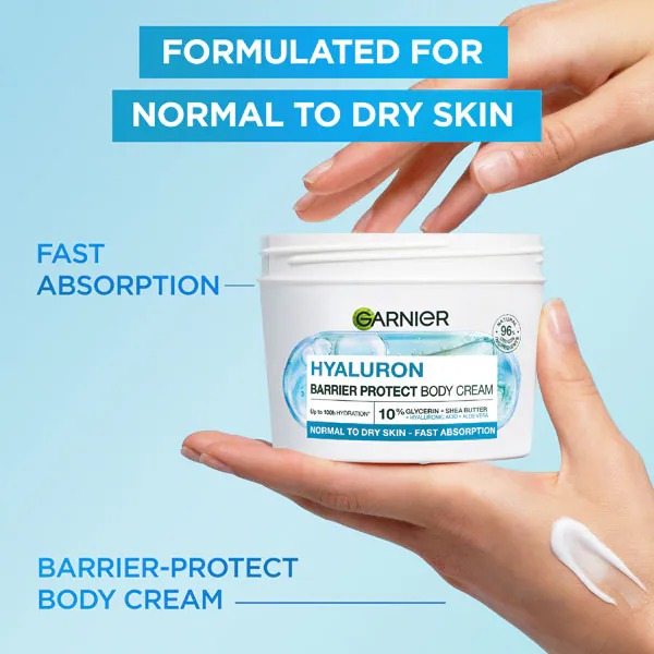 Garnier Hyaluron Barrier Protect Body Cream Normal to Dry Skin 380ml