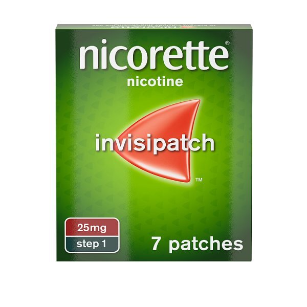 Nicorette® Step 1 Invisi 25mg Patch Nicotine 7 Patches