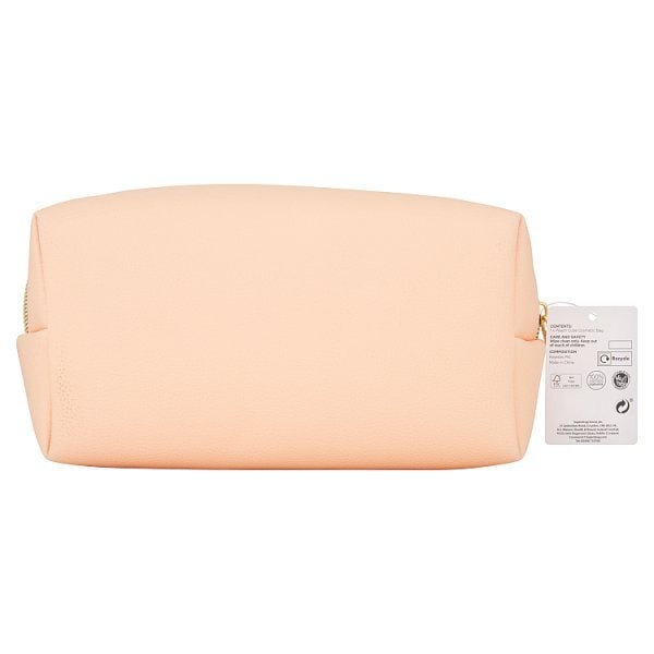 Superdrug Peach Cube Cosmetic Bag