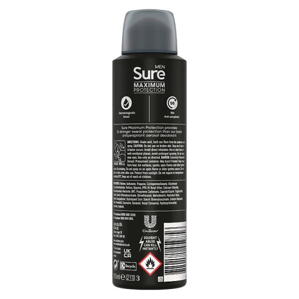 Sure Men Antiperspirant Deodorant Max Pro Cobalt 150Ml