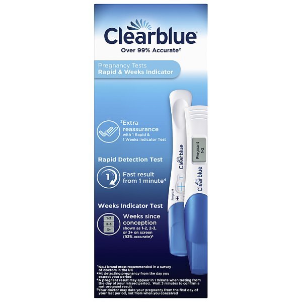 Clearblue Double Check & Date Combo Pregnancy Tests -2 Tests