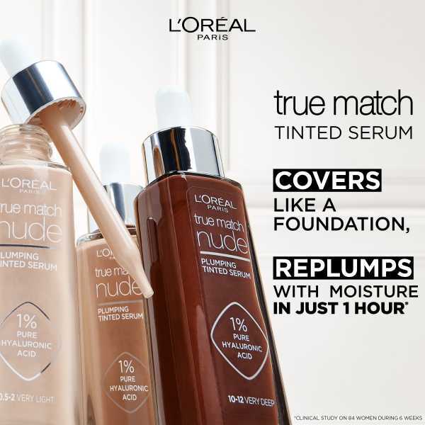 L'Oréal Paris True Match Nude Tinted Serum 10-12 Very Deep