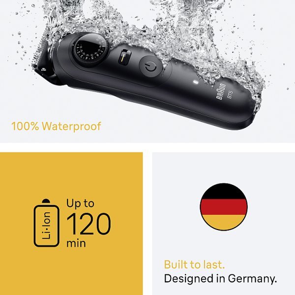 Braun Beard Trimmer, +2 Styling Tools, 20 Lengths, Bt5500