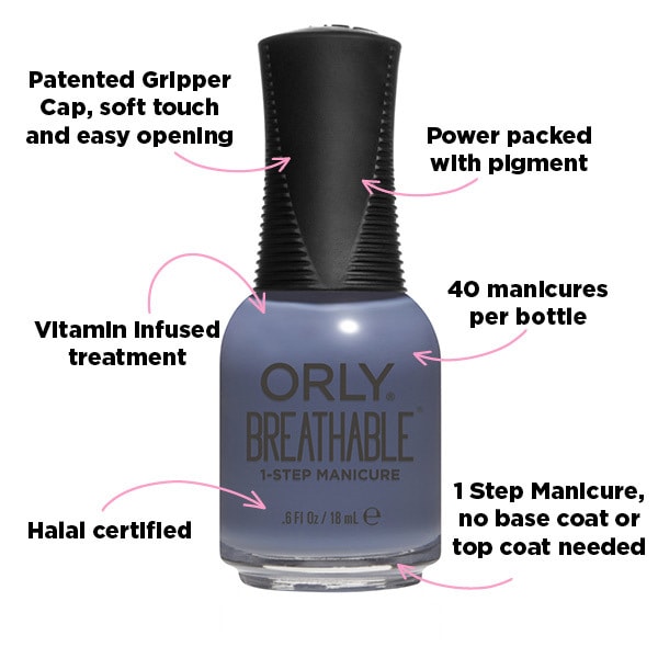 Orly Breathable Nail Polish - De-Stressed Denim 18ml