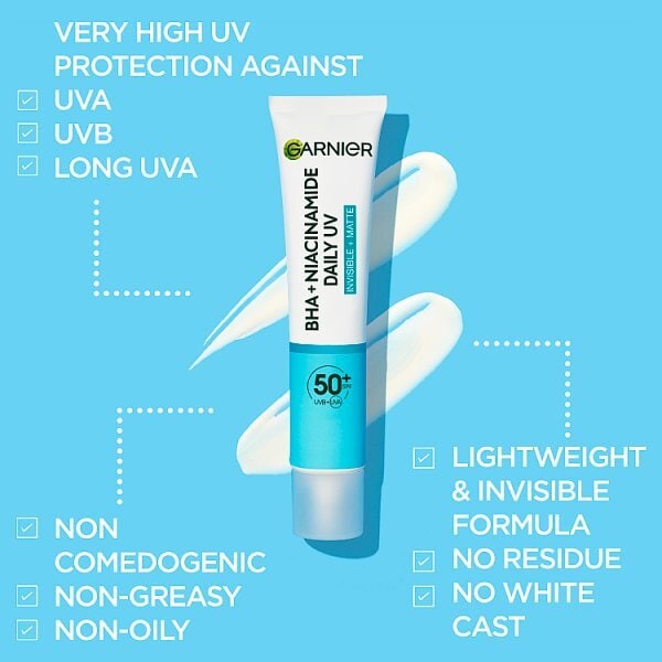 Garnier Bha + Niacinamide Uv Daily Fluid Spf50