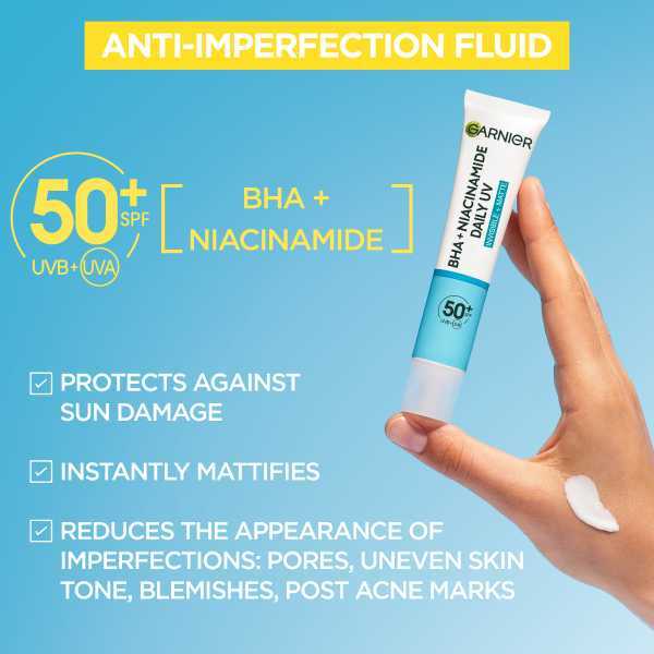 Garnier Bha + Niacinamide Uv Daily Fluid Spf50