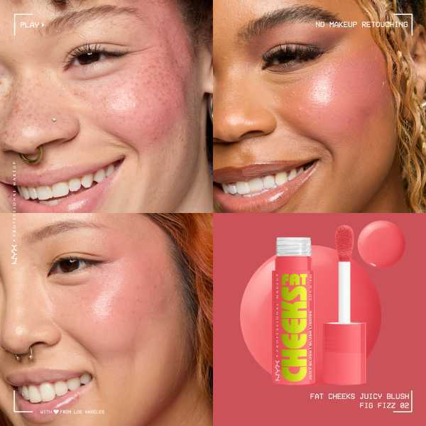 Nyx Professional Makeup Fat Cheeks Blush Fig Fizz