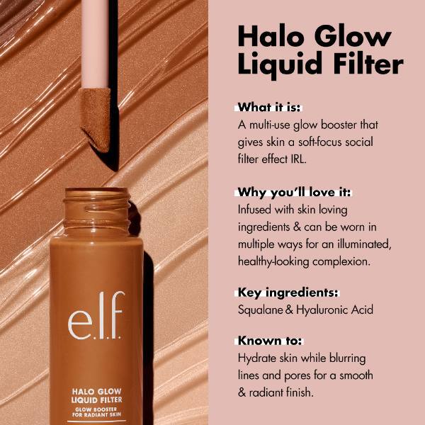 e.l.f. Halo Glow Liquid Filter - 5.5 Medium/Tan