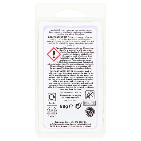 Superdrug Layering Lab Sorbet Wax Melts 88g