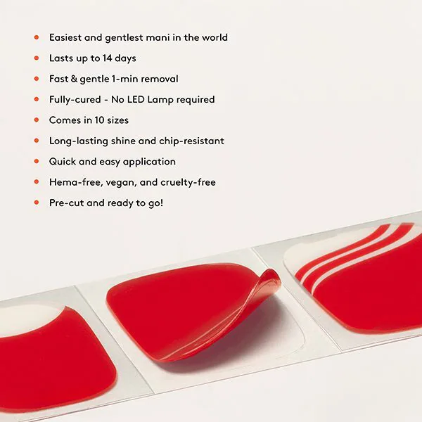 Mylee Gel Nail Wraps Naturally, Darling