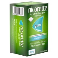 Nicorette® Icy White 2mg Nicotine Gum 105s (Stop Smoking)