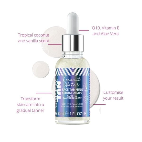 Skin & Tan Coconut Water Face Tanning Drops 30ml
