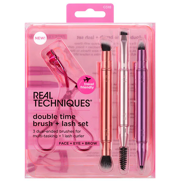 Real Techniques Double Time Brush + Lash Set
