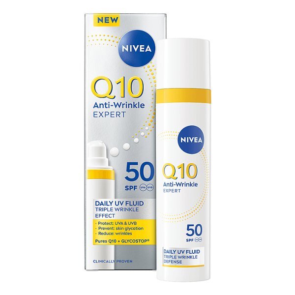 Nivea Q10 Anti-Wrinkle Daily Uv  Face Fluid 40Ml