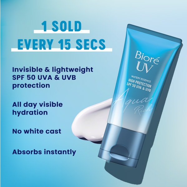 Biore Aqua UV Sunscreen SPF 50 & Biore Aqua UV Face Mist SPF 50