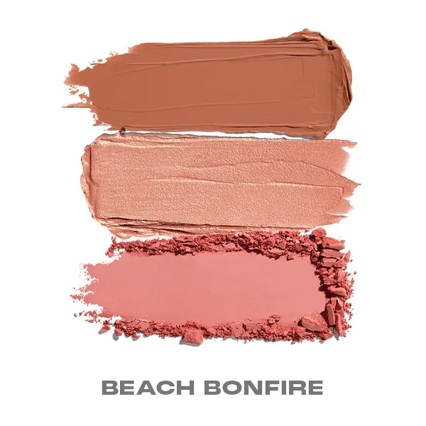 Morphe Cheek Thrills Multi-Finish Face Trio - Beach Bonfire