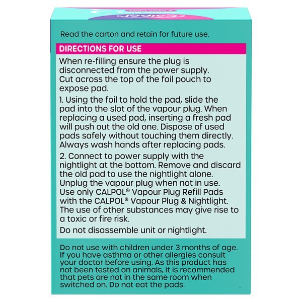 Calpol Vapour Plug 5 Refill Pads