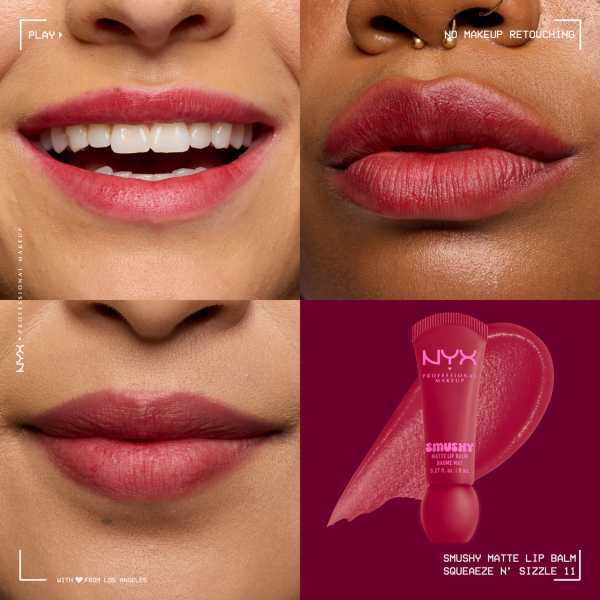 Nyx Professional Makeup Smushy Matte Lip Balm Squeezensizzle