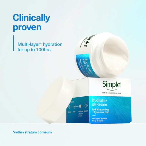 Simple Face Gel Cream Hydrate+ 50Ml