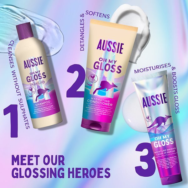 Aussie Oh My Gloss Shampoo 400Ml