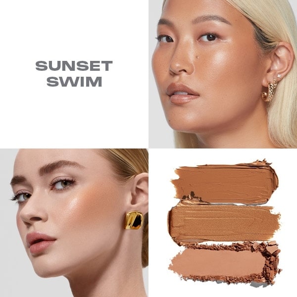 Morphe Cheek Thrills Multi-Finish Face Trio - Sunset Swim